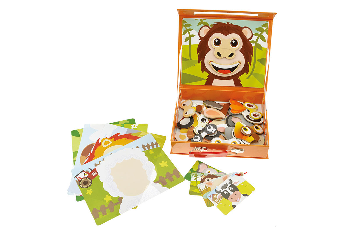 Visages d'animaux amusants - magnétiques 