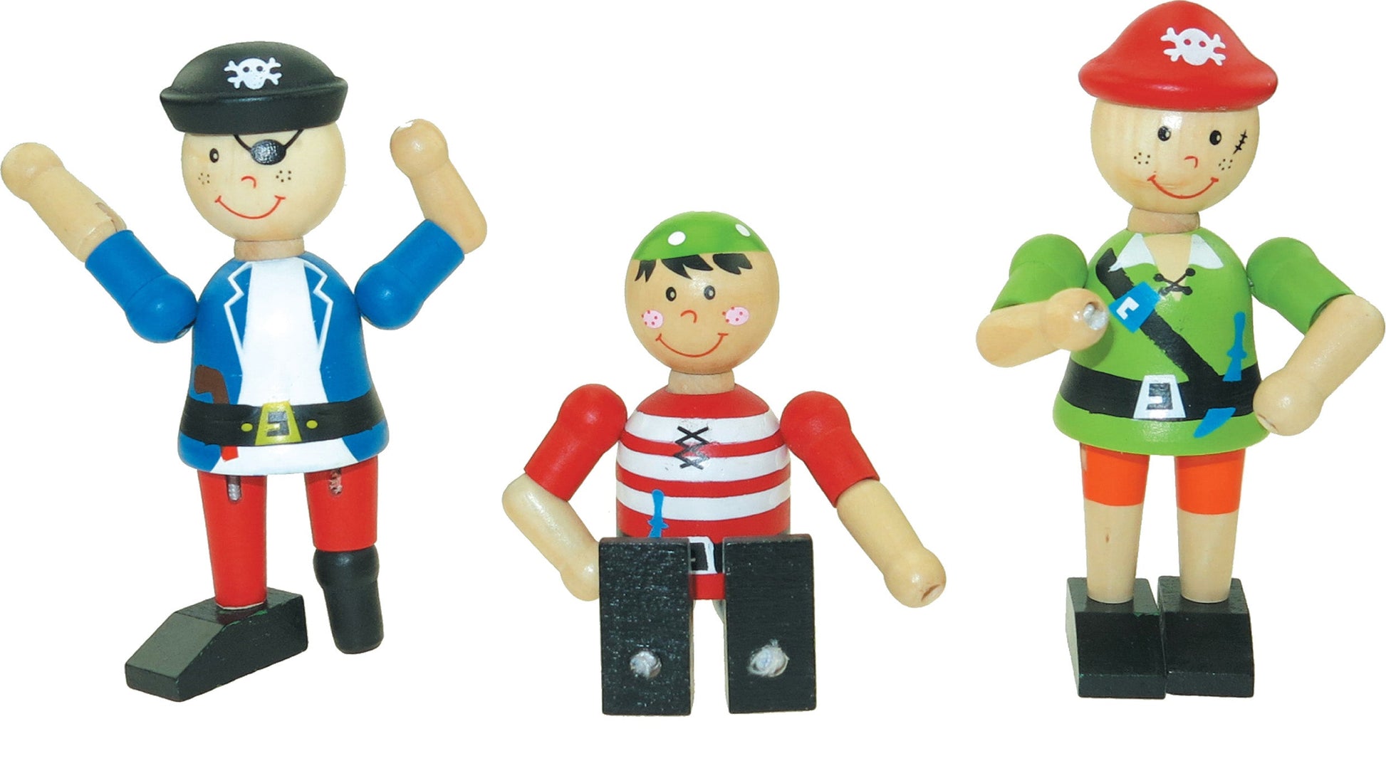 Holz Biegepuppen - Piraten Forchtenberger Puzzle & Spiele BLS GmbH, Kopernikusstraße 1, 74670 Forchtenberg; Kontakt: mail@bls.de