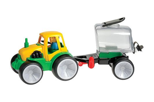 GOWI - Tracteur avec remorque à fût 