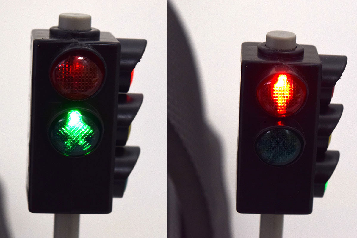 Verkehrsampel mit Licht