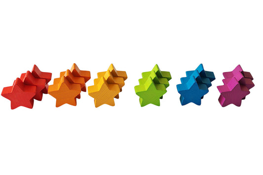 Holzbausteine Stern – Set 18