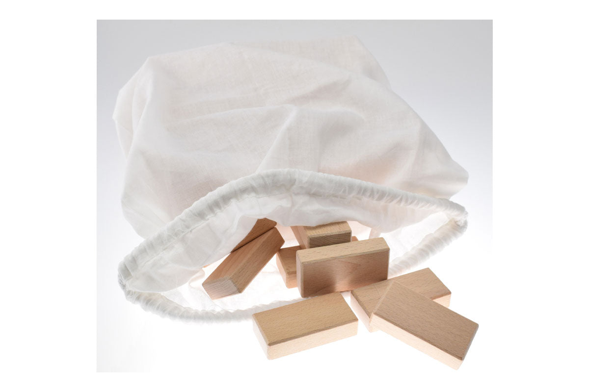 Fröbel Holzbausteine - Set 78 + Beutel Babylon BLS GmbH, Kopernikusstraße 1, 74670 Forchtenberg; Kontakt: mail@bls.de