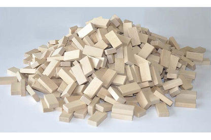 Fröbel Holzbausteine - Set 78 + Beutel Babylon BLS GmbH, Kopernikusstraße 1, 74670 Forchtenberg; Kontakt: mail@bls.de