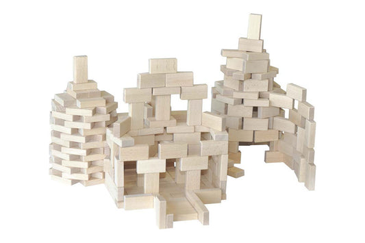 Fröbel Holzbausteine - Set 130 + Koffer Babylon BLS GmbH, Kopernikusstraße 1, 74670 Forchtenberg; Kontakt: mail@bls.de