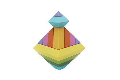 GOWI - Regenbogen Pyramide - 15tlg - CHiLA ...einfach gutes Spielzeug!