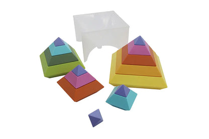 GOWI - Regenbogen Pyramide - 15tlg - CHiLA ...einfach gutes Spielzeug!