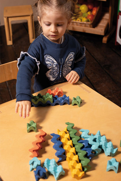 Wellen Bausteine Set 90 Teile