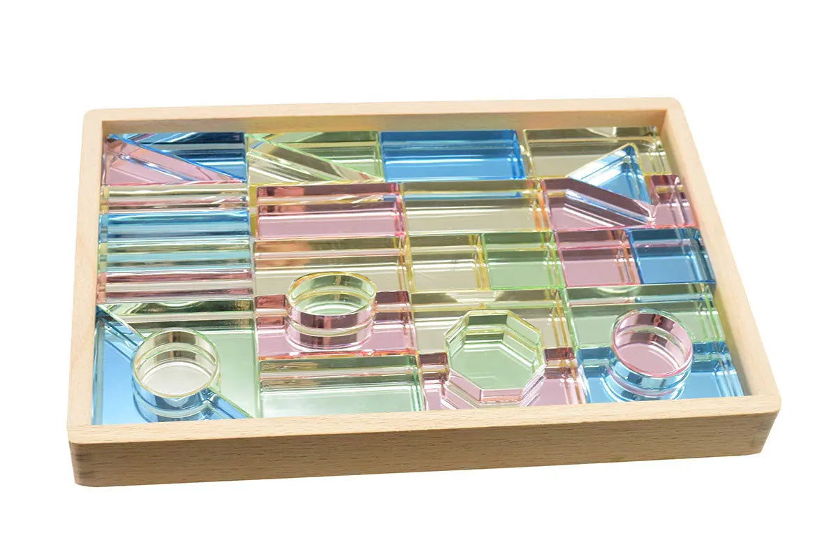 Lux Spielbausteine - Transparent Mirror Stones - Set 31 - CHiLA ...einfach gutes Spielzeug!