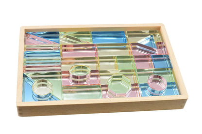 Lux Spielbausteine - Transparent Mirror Stones - Set 31 - CHiLA ...einfach gutes Spielzeug!