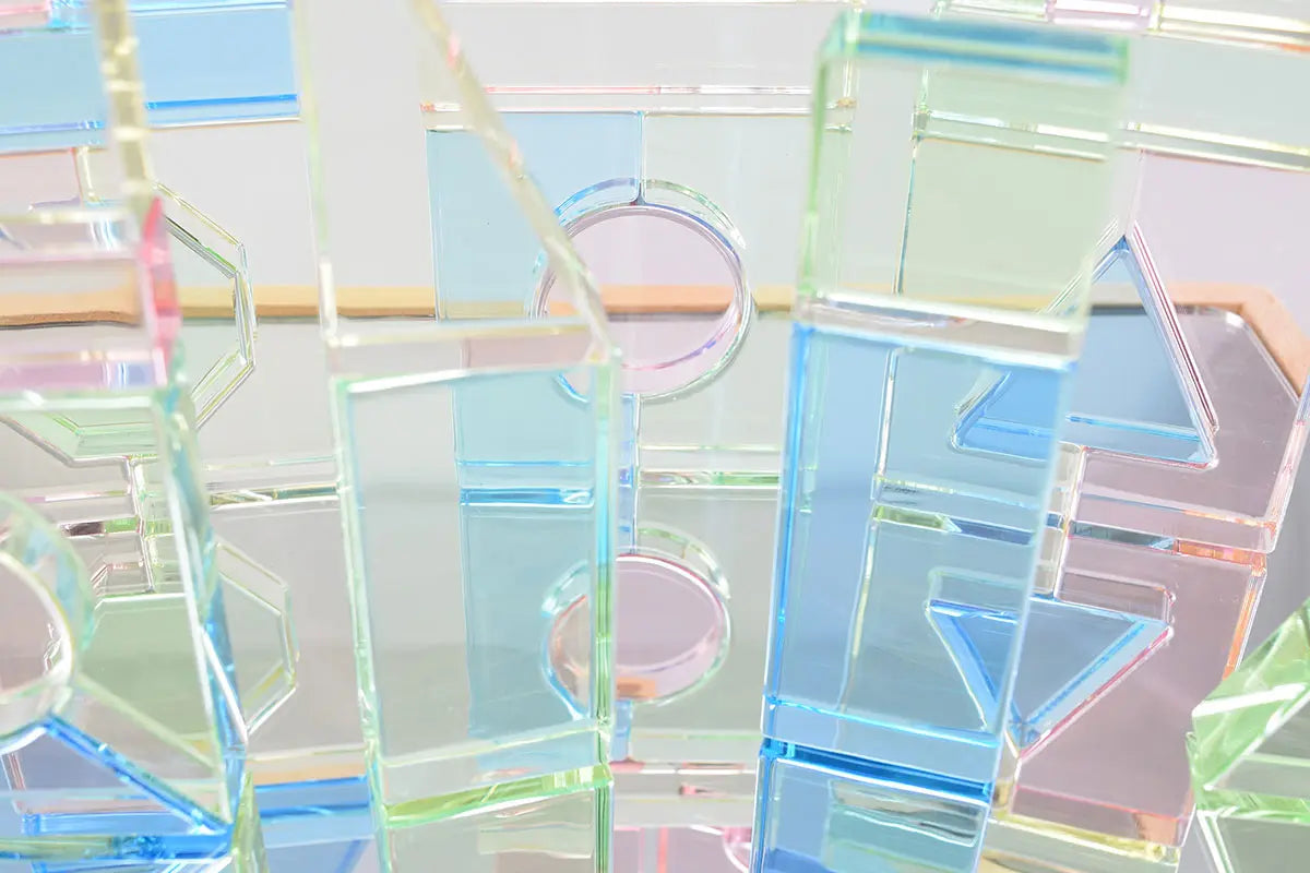 Lux Spielbausteine - Transparent Mirror Stones - Set 31 - CHiLA ...einfach gutes Spielzeug!