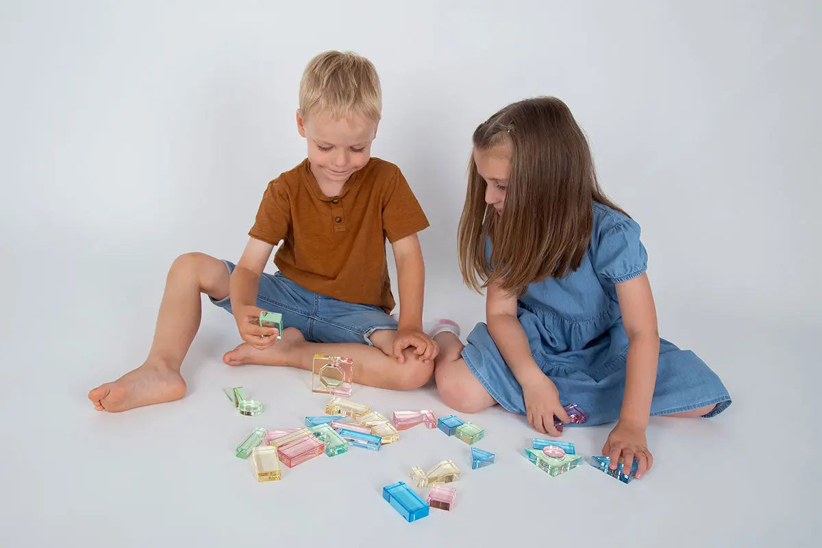 Lux Spielbausteine - Transparent Mirror Stones - Set 31 - CHiLA ...einfach gutes Spielzeug!