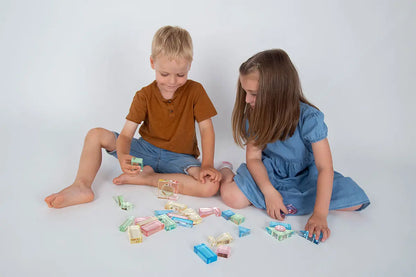 Lux Spielbausteine - Transparent Mirror Stones - Set 31 - CHiLA ...einfach gutes Spielzeug!