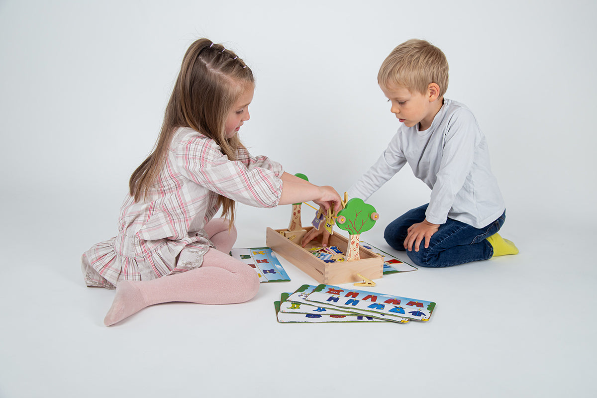 Wäscheleine Spiel Forchtenberger Puzzle & Spiele BLS GmbH, Kopernikusstraße 1, 74670 Forchtenberg; Kontakt: mail@bls.de