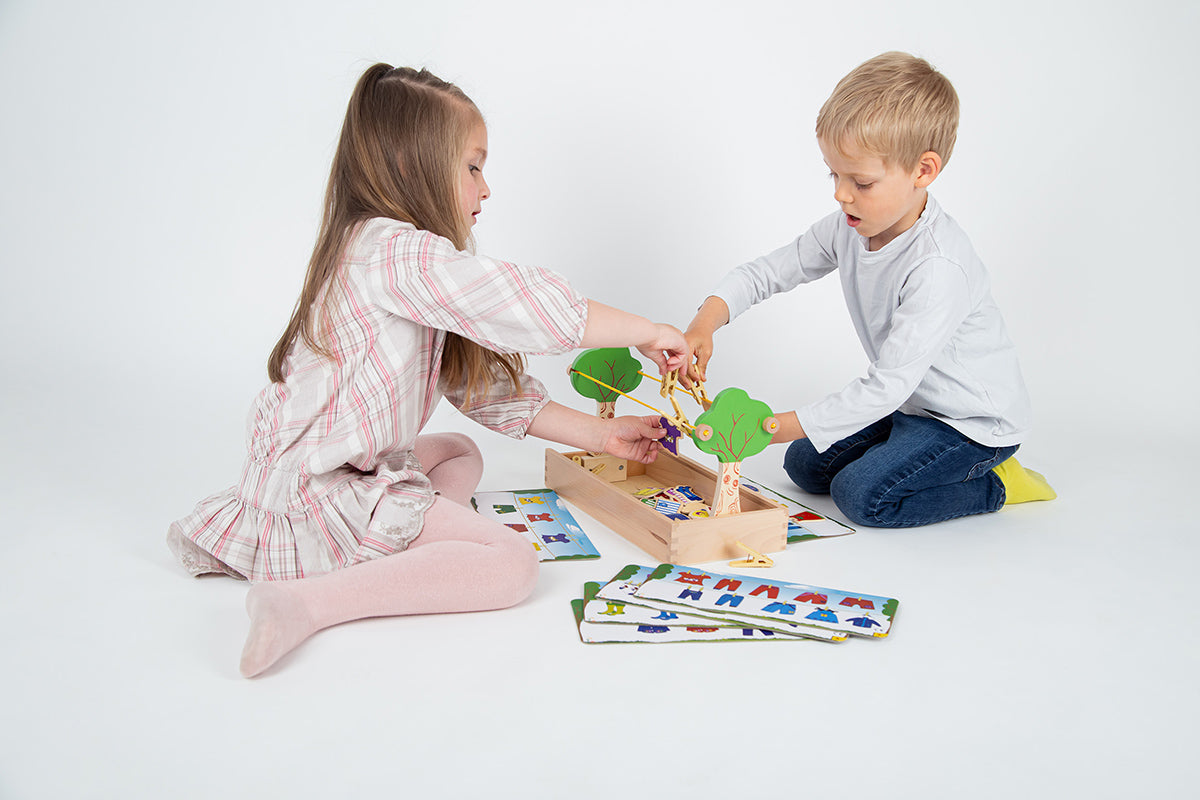 Wäscheleine Spiel Forchtenberger Puzzle & Spiele BLS GmbH, Kopernikusstraße 1, 74670 Forchtenberg; Kontakt: mail@bls.de