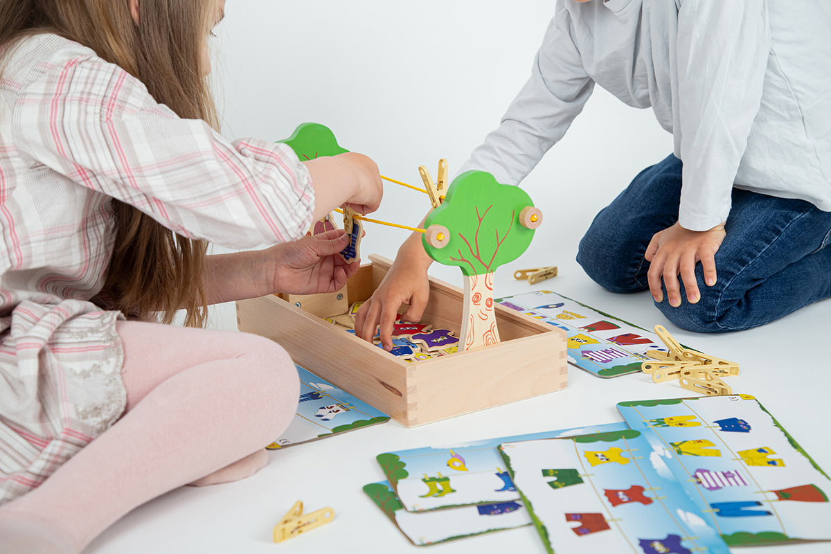 Wäscheleine Spiel Forchtenberger Puzzle & Spiele BLS GmbH, Kopernikusstraße 1, 74670 Forchtenberg; Kontakt: mail@bls.de