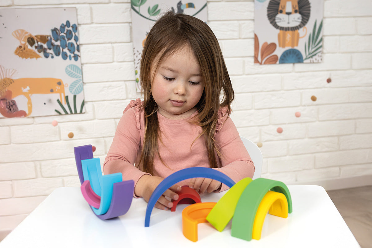 Agrafeuse arc-en-ciel en silicone