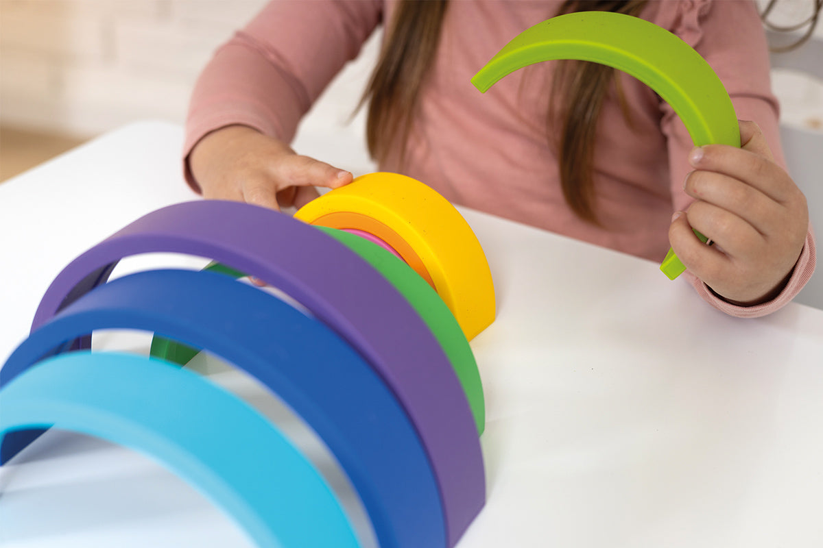 Agrafeuse arc-en-ciel en silicone