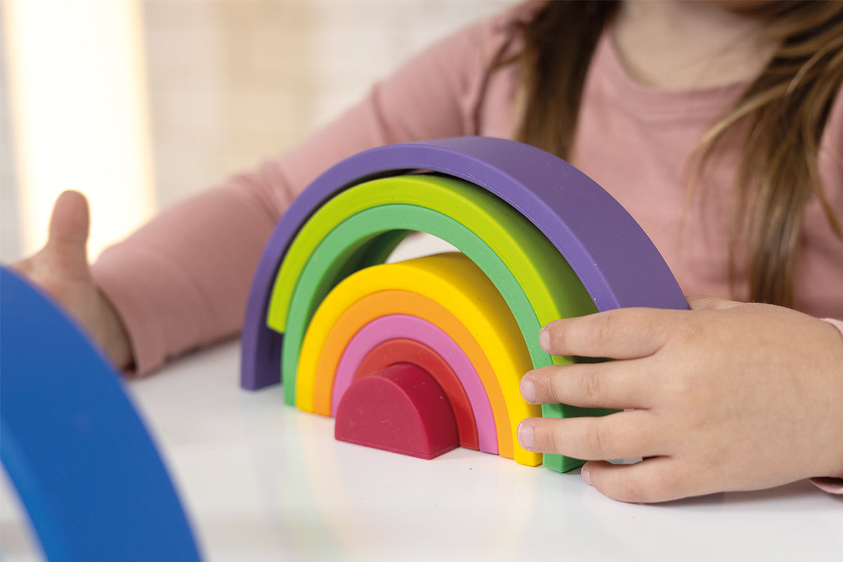 Agrafeuse arc-en-ciel en silicone