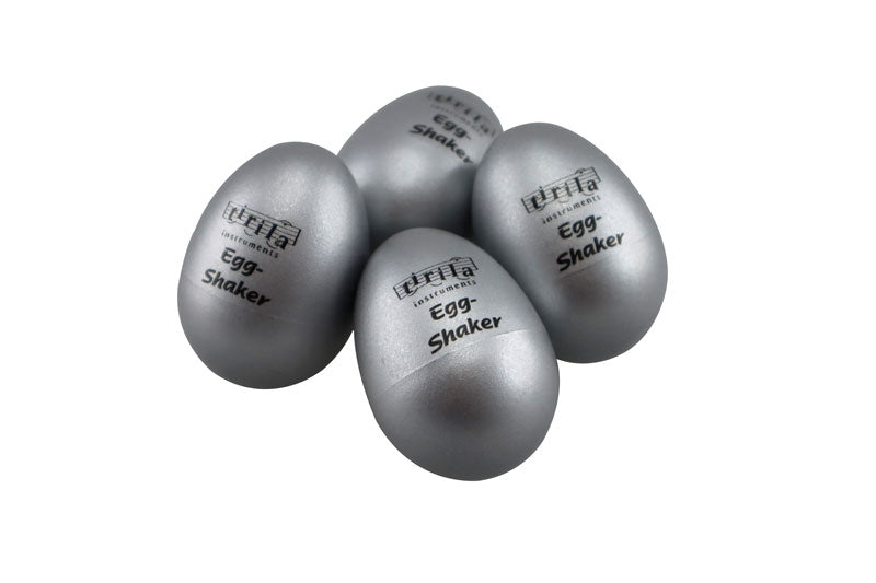 Egg Shaker Silber - Set 4 tirila instruments BLS GmbH, Kopernikusstraße 1, 74670 Forchtenberg; Kontakt: mail@bls.de