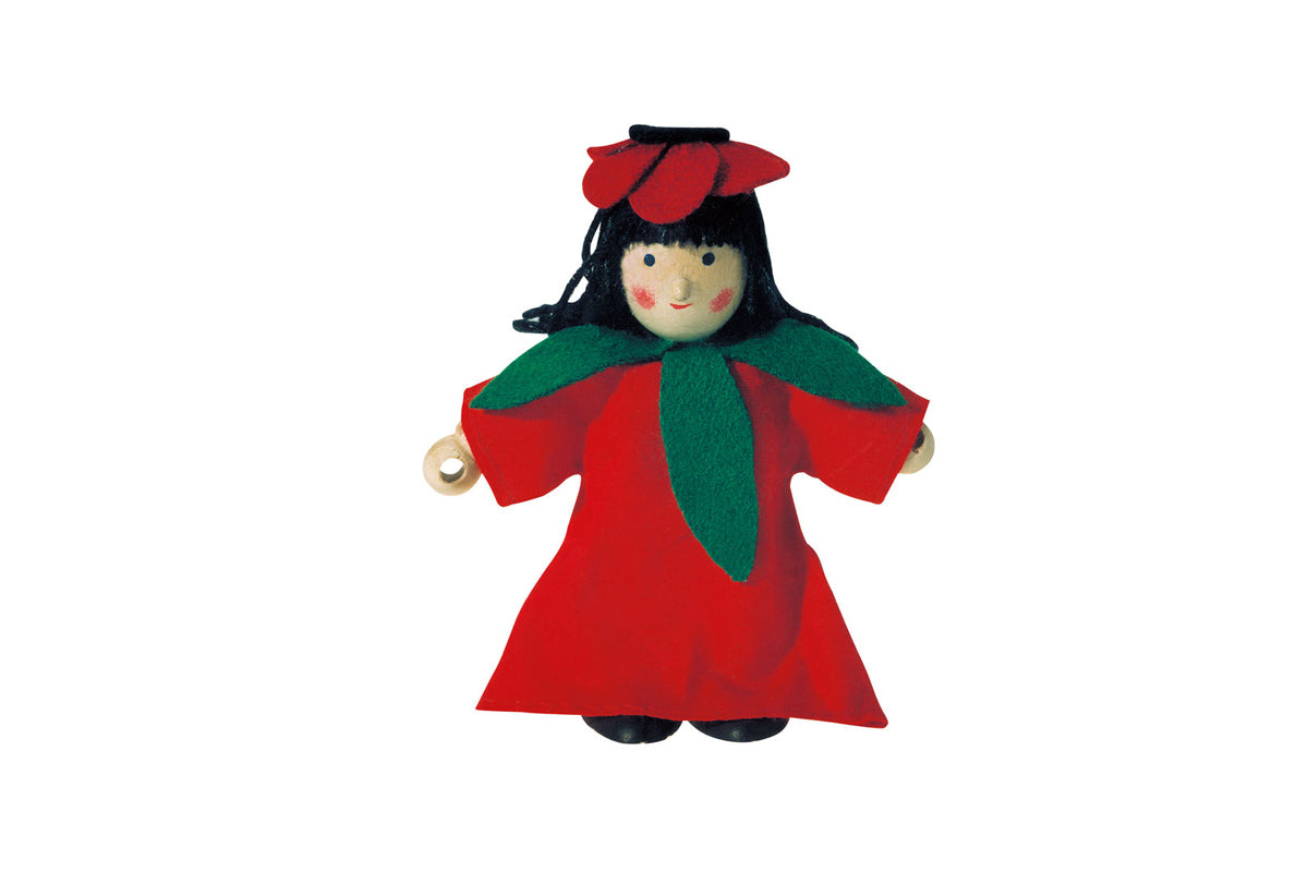 Winzling Biegepuppe - Blumenkind Rot Winzlinge® BLS GmbH, Kopernikusstraße 1, 74670 Forchtenberg; Kontakt: mail@bls.de