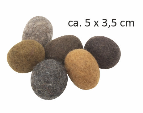 Crottes de cheval en feutrine - Lot de 6