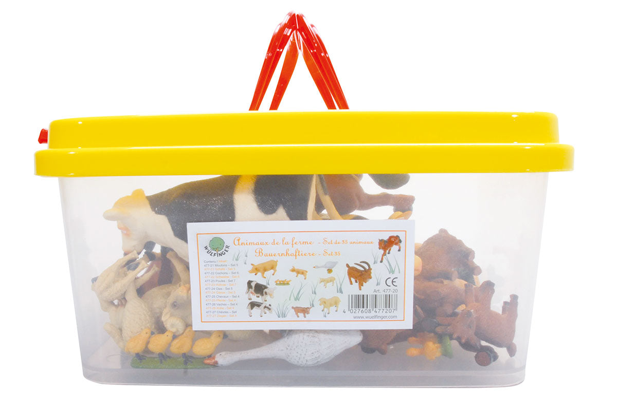 Coffret Animaux de la Ferme Wülfinger – 35 pièces