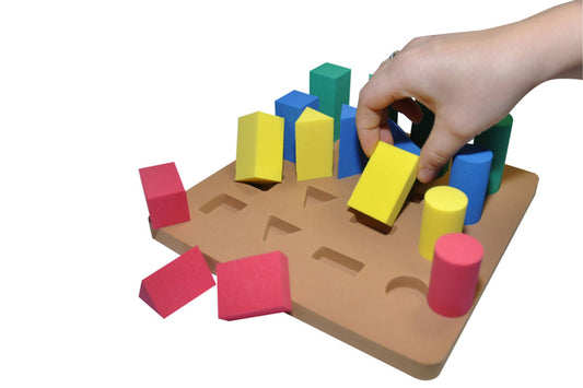 Plateau de tri Softy - Formes géométriques - Lot de 16