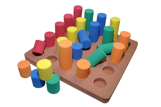 Softy Sortierbrett - Zylinder - Set 25 Forchtenberger Puzzle & Spiele BLS GmbH, Kopernikusstraße 1, 74670 Forchtenberg; Kontakt: mail@bls.de