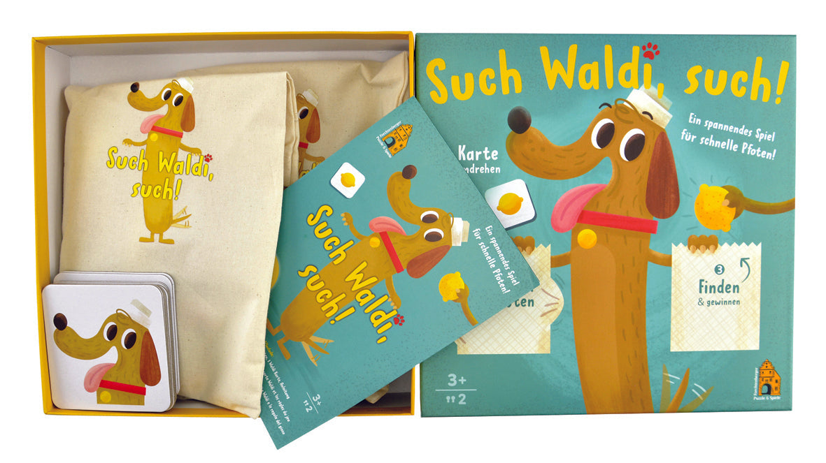 Such Waldi, such! Forchtenberger Puzzle & Spiele BLS GmbH, Kopernikusstraße 1, 74670 Forchtenberg; Kontakt: mail@bls.de