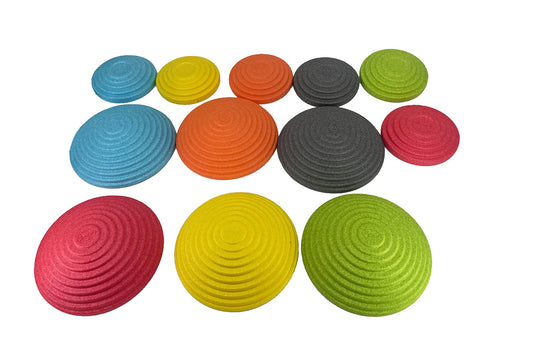 Pierres d'équilibre GOWI River Stones EPP pour enfants - Lot de 12