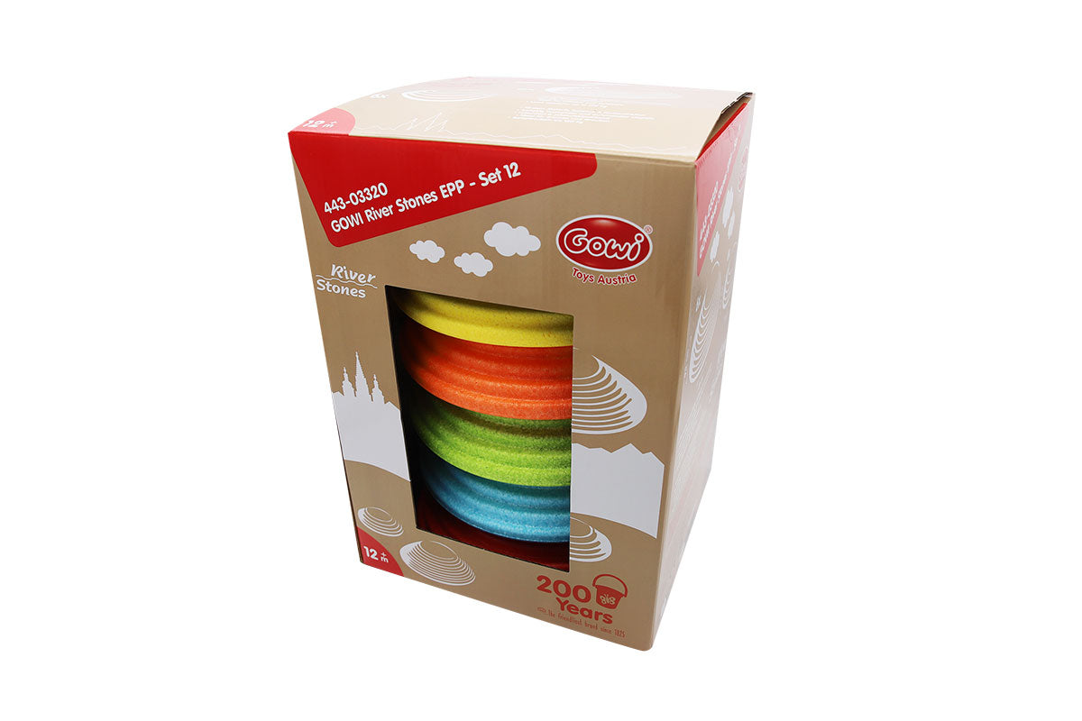 GOWI River Stones EPP – Balance Steine für Kinder - Set 12 - CHiLA ...einfach gutes Spielzeug!