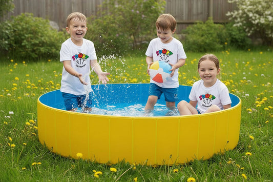 Piscine gonflable pliable avec couverture 