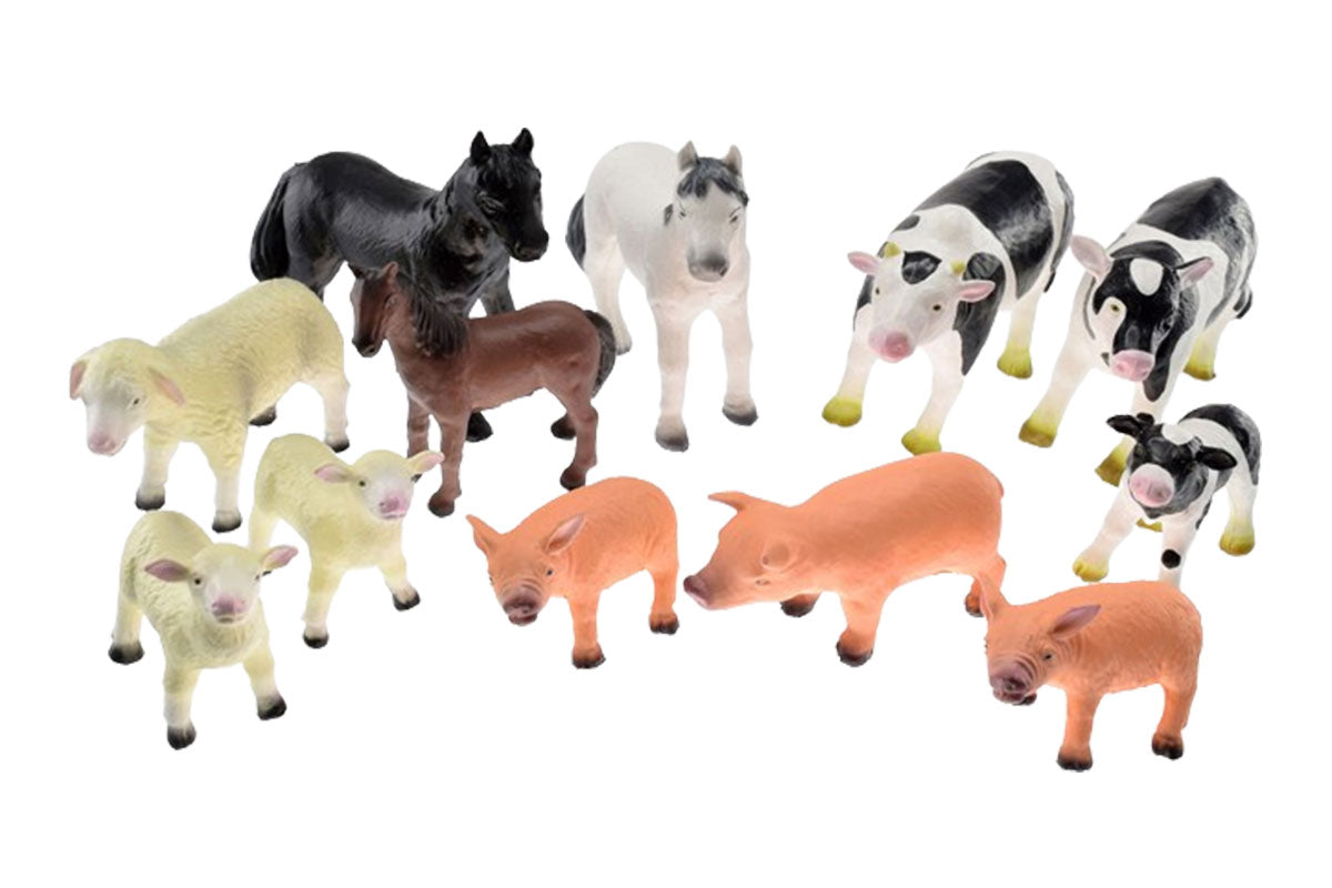 GOWI - Bauernhoftiere Softy - Set 12 - CHiLA ...einfach gutes Spielzeug!