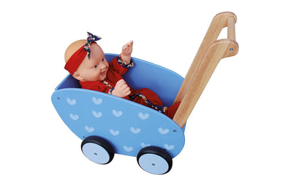 Puppenwagen - Holz Forchtenberger Puzzle & Spiele BLS GmbH, Kopernikusstraße 1, 74670 Forchtenberg; Kontakt: mail@bls.de