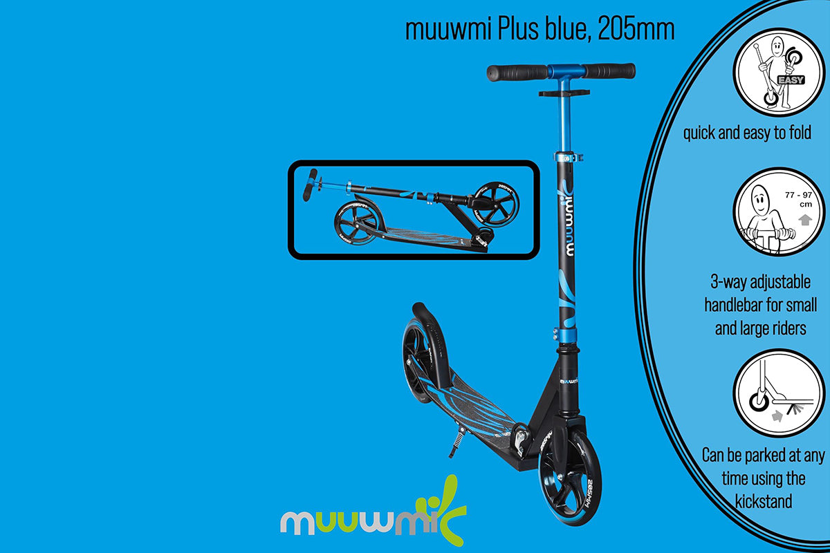 muuwmi - Trottinette en aluminium Plus - 205 mm