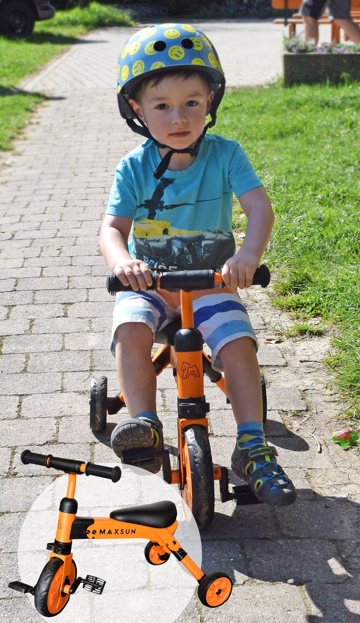 Klappbares Dreirad SommerMobil BLS GmbH, Kopernikusstraße 1, 74670 Forchtenberg; Kontakt: mail@bls.de