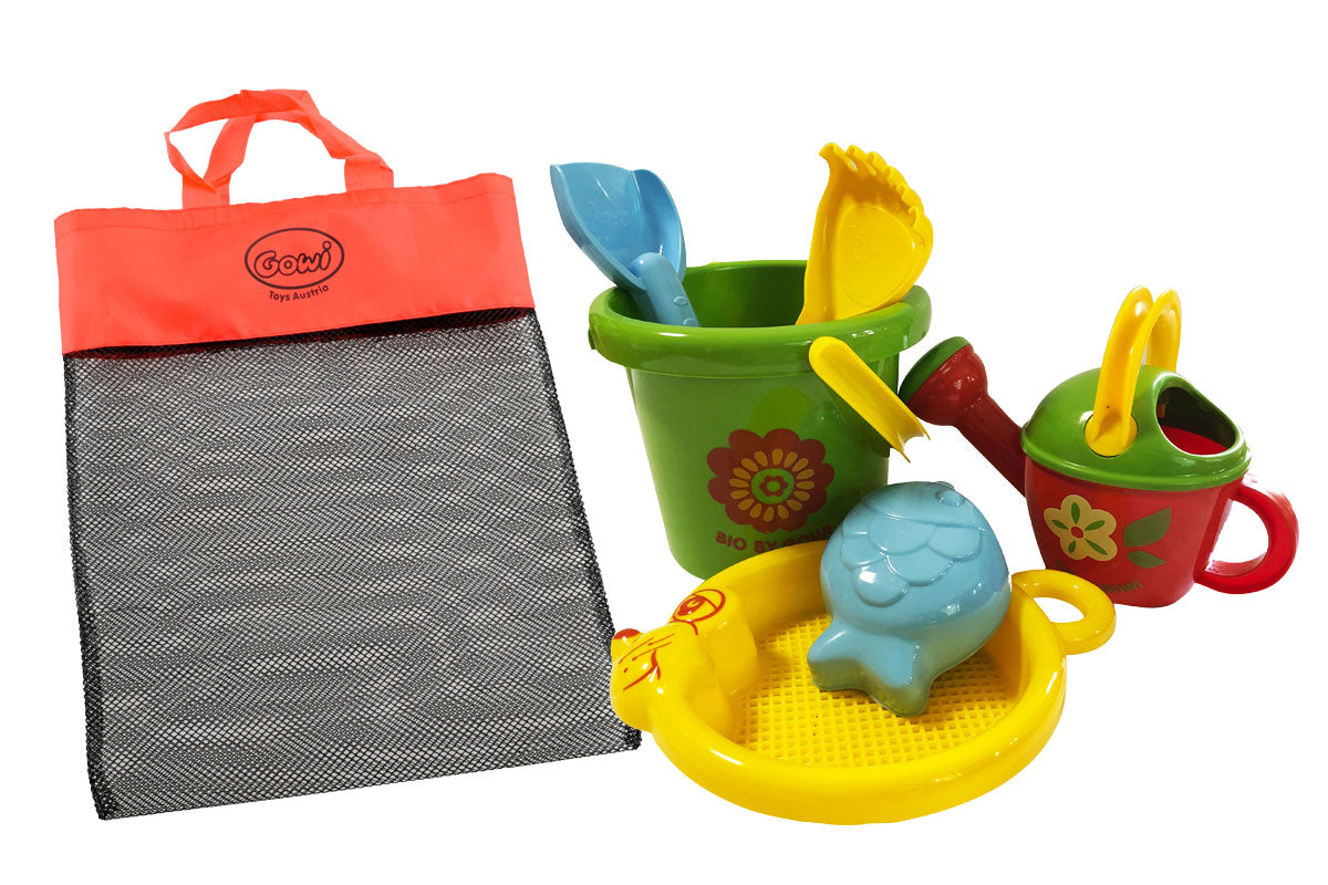 BIO by GOWI - Sand Set Maus in Netztasche GOWI® GOWI GmbH, Wertheimweg 12, 8630 Mariazell, Österreich; office@gowi.at