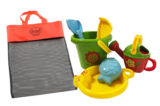 BIO by GOWI - Sand Set Maus in Netztasche GOWI® GOWI GmbH, Wertheimweg 12, 8630 Mariazell, Österreich; office@gowi.at