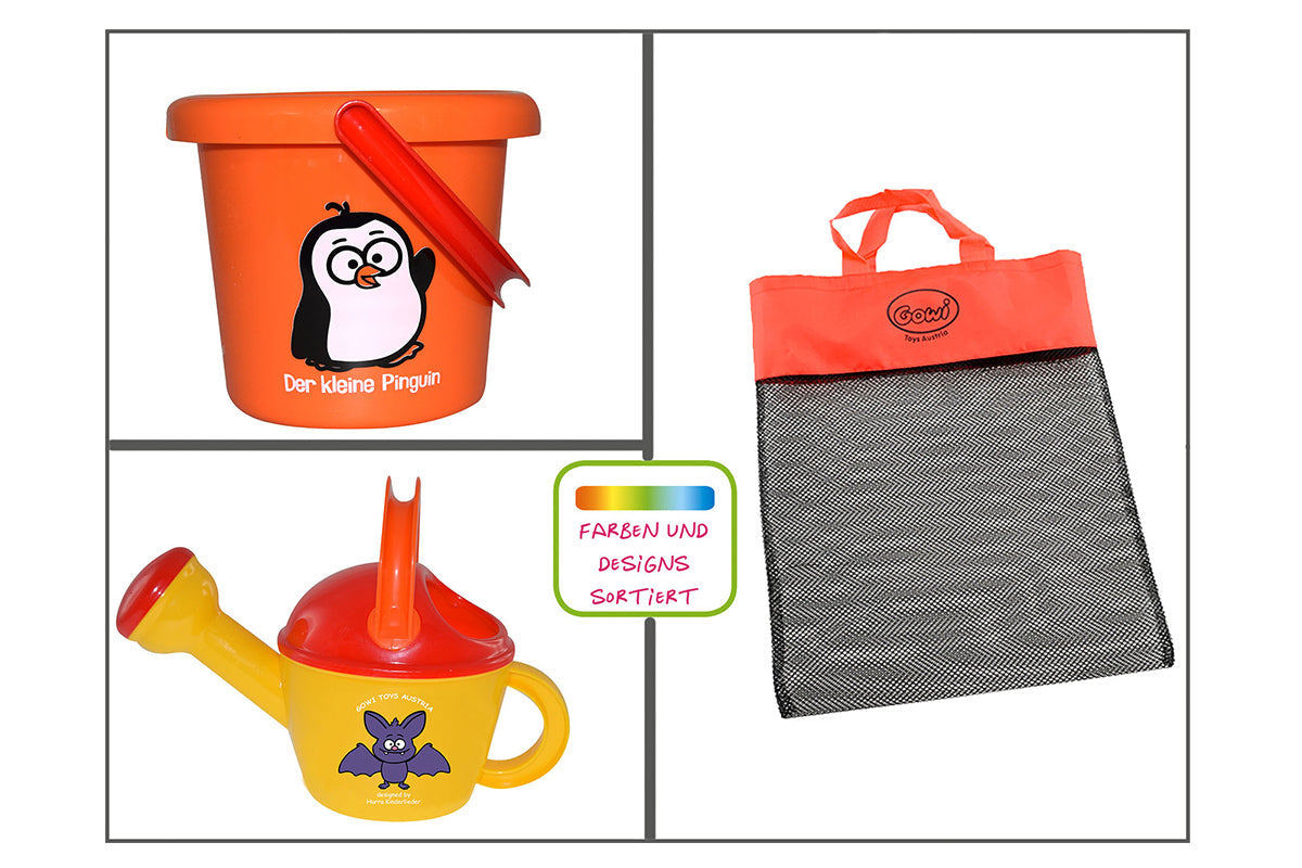 GOWI - Sand Set Hurra Kinderlieder in Netztasche GOWI® GOWI GmbH, Wertheimweg 12, 8630 Mariazell, Österreich; office@gowi.at