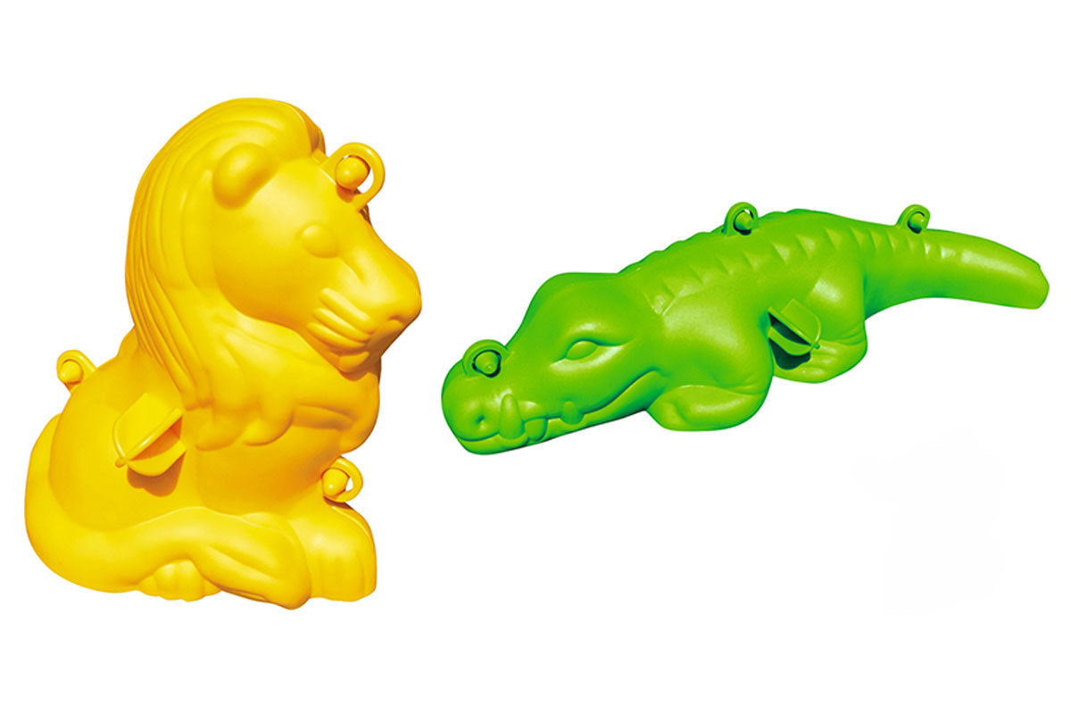 Formes créatives 3D - Lion et crocodile 