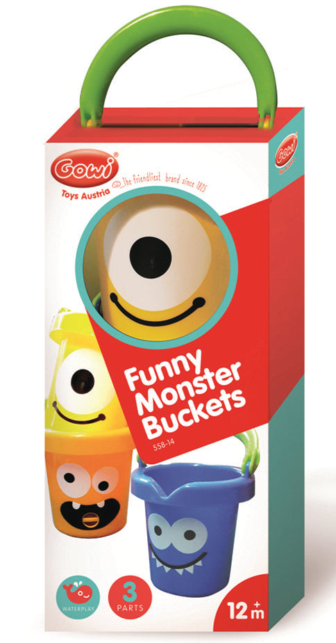 GOWI - Lustige Monster Eimer - Set 3 in Box GOWI® GOWI GmbH, Wertheimweg 12, 8630 Mariazell, Österreich; office@gowi.at