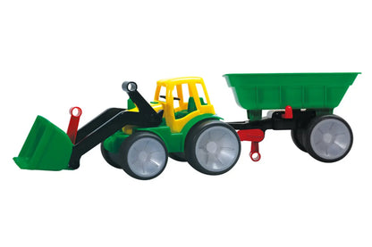 GOWI - Traktor mit Schaufel & Anhänger - CHiLA ...einfach gutes Spielzeug!