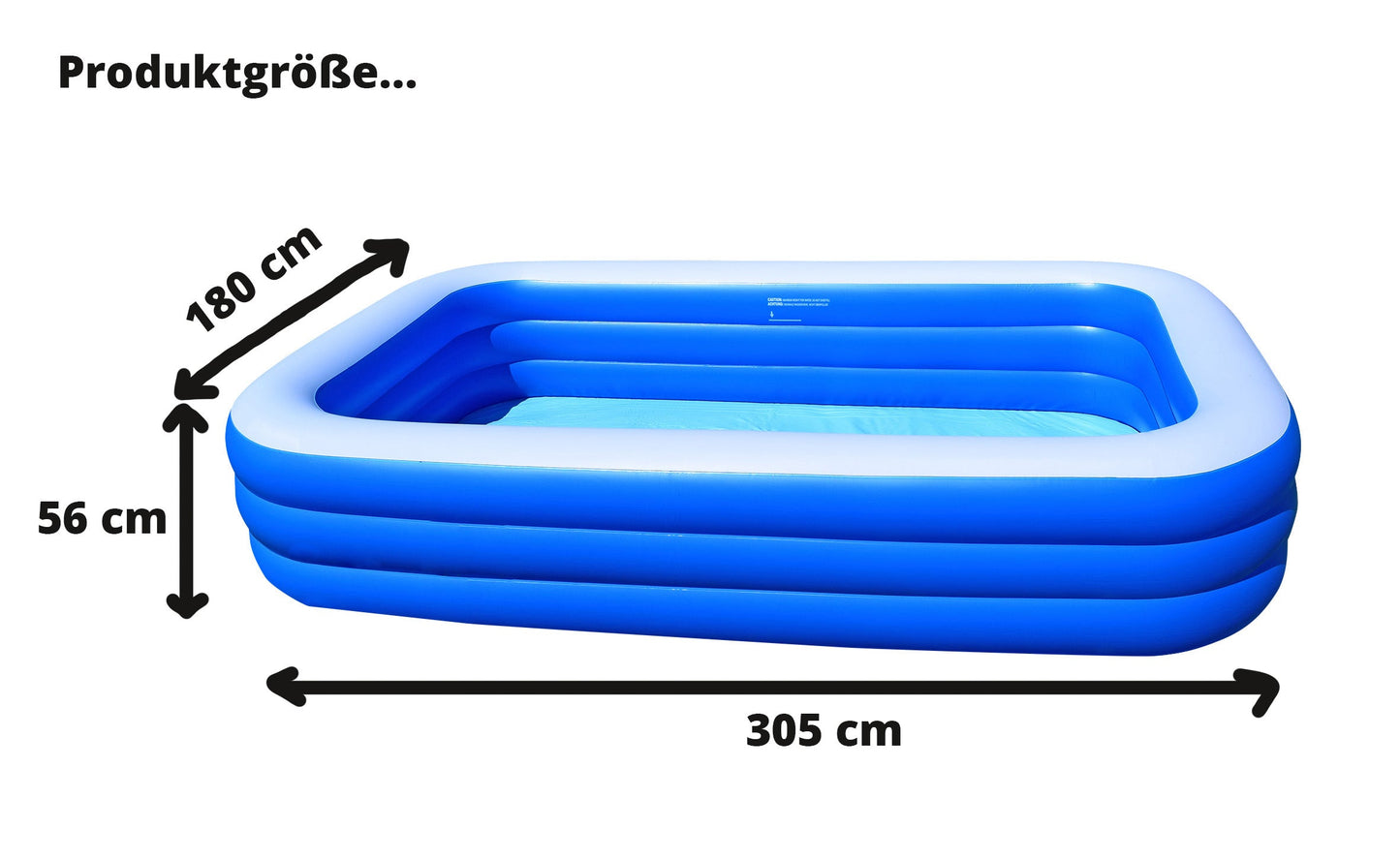 Familien Pool XXL - Rechteckig 305x180x56 SportFit, BLS GmbH, Kopernikusstraße 1, 74670 Forchtenberg, mail@bls.net