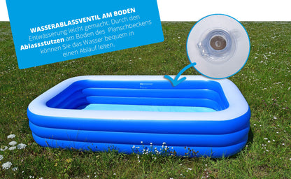 Familien Pool XXL - Rechteckig 305x180x56 SportFit, BLS GmbH, Kopernikusstraße 1, 74670 Forchtenberg, mail@bls.net