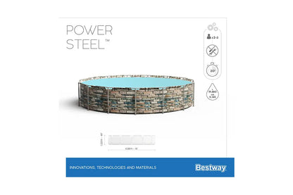 Bestway - Power Steel™ Frame Pool-Set - Ø 488x122cm - CHiLA ...einfach gutes Spielzeug!