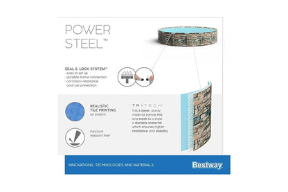 Bestway - Power Steel™ Frame Pool-Set - Ø 488x122cm - CHiLA ...einfach gutes Spielzeug!