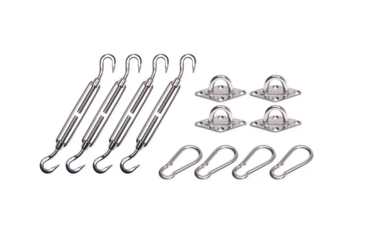 Sonnensegel Befestigungskit - Profi Edelstahl - CHiLA ...einfach gutes Spielzeug!