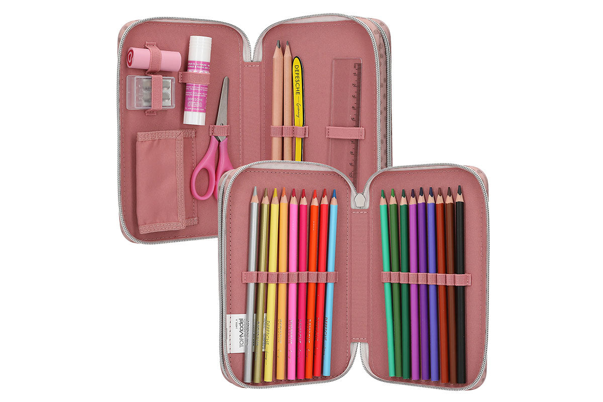 TOPModel - 2 Fach Federtasche DOTS
