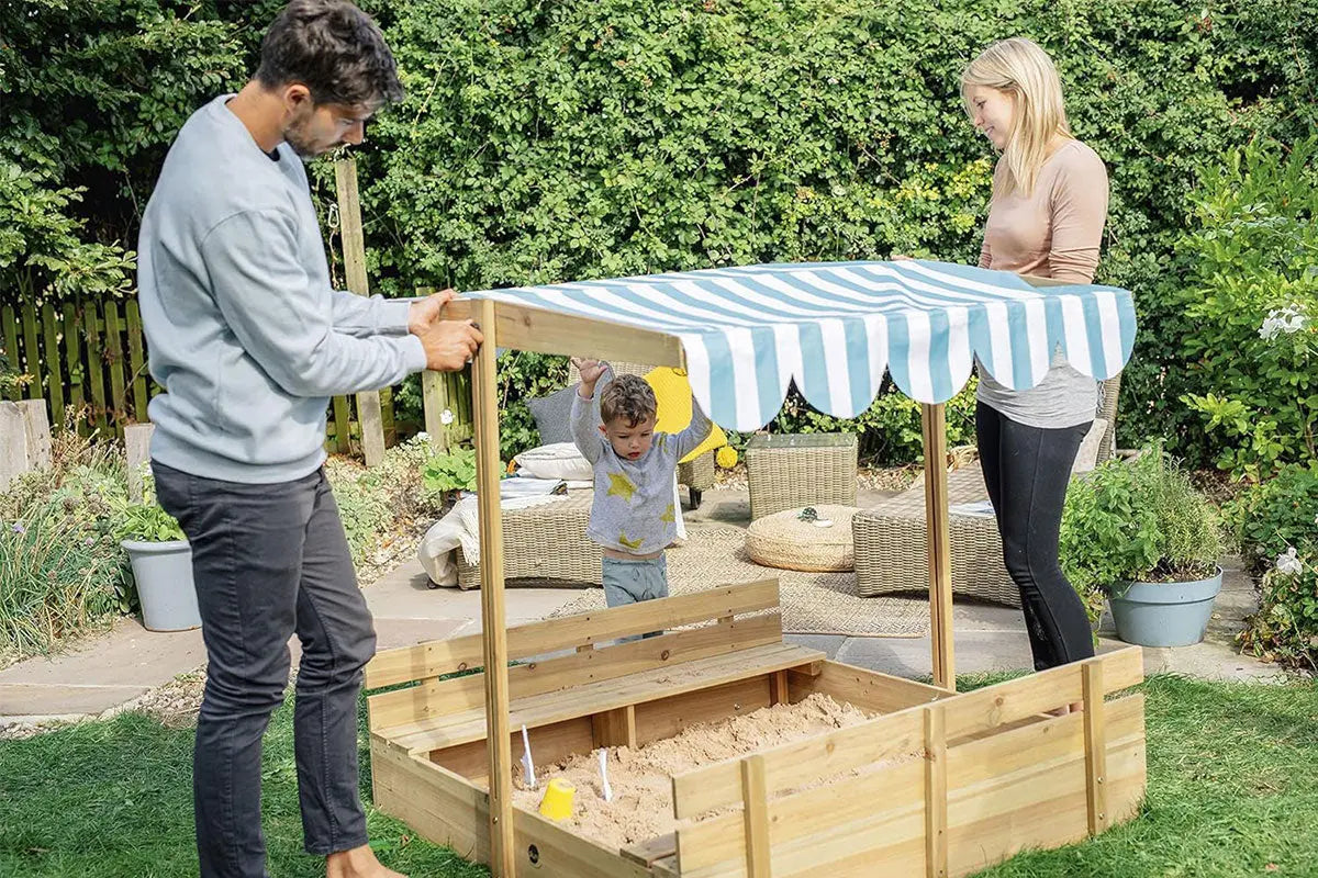 Plum - Sandkasten mit Sonnenschutz - CHiLA ...einfach gutes Spielzeug!