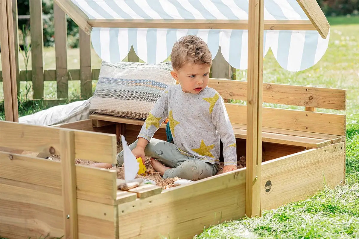 Plum - Sandkasten mit Sonnenschutz - CHiLA ...einfach gutes Spielzeug!